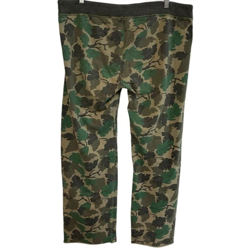 Y2K Lucky Brand Sweatpants Large Camo Leaf print Vtg 2000's Boho wide leg Nice - Picture 5 of 8